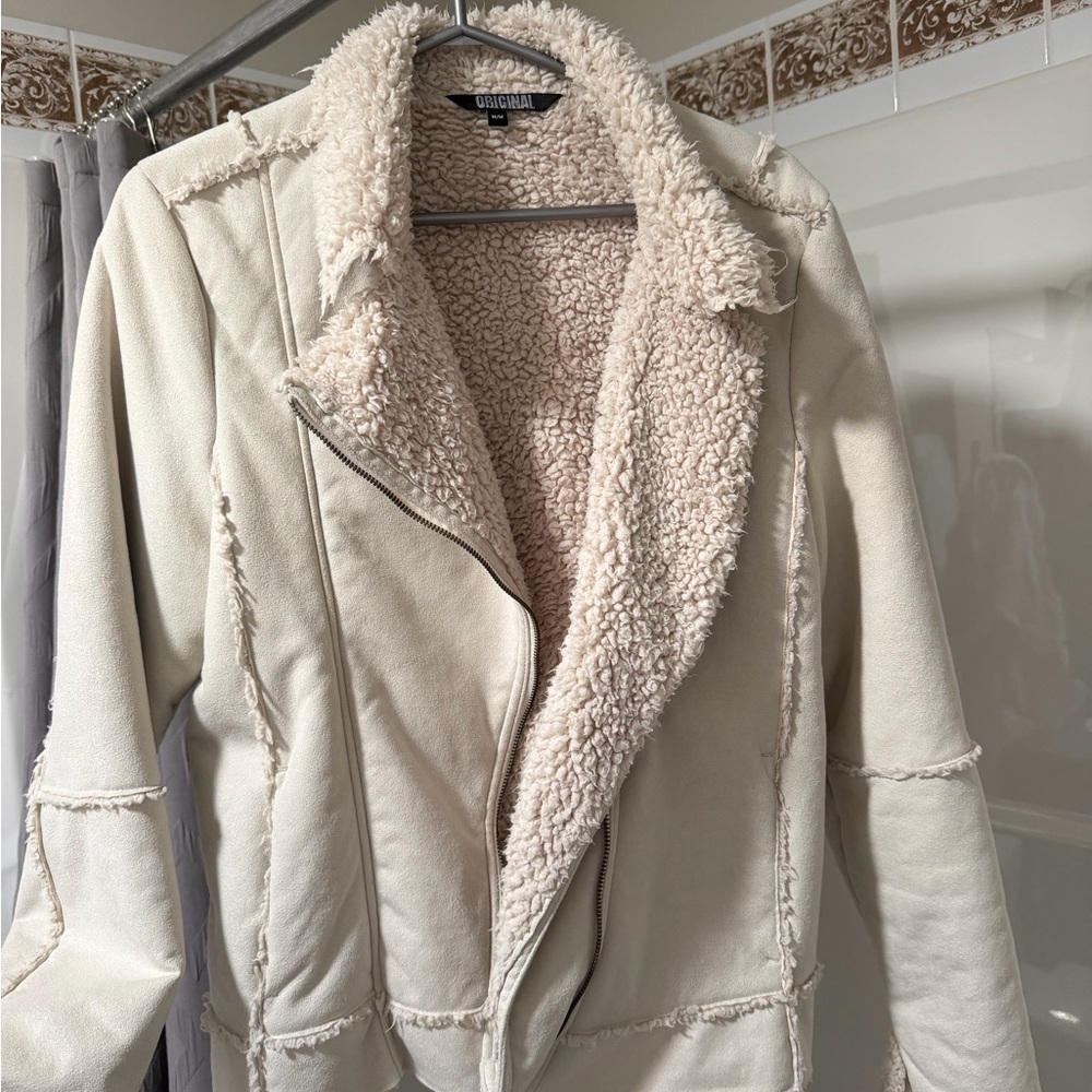 Cream Sherpa Jacket - Picture 5 of 7